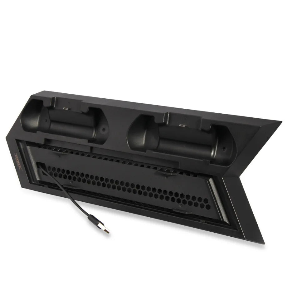 For PS4 Pro Slim Vertical Cooling Station Stand Charging Station Dock Cooling Fan & Charging Stand for Playstation 4 PS4