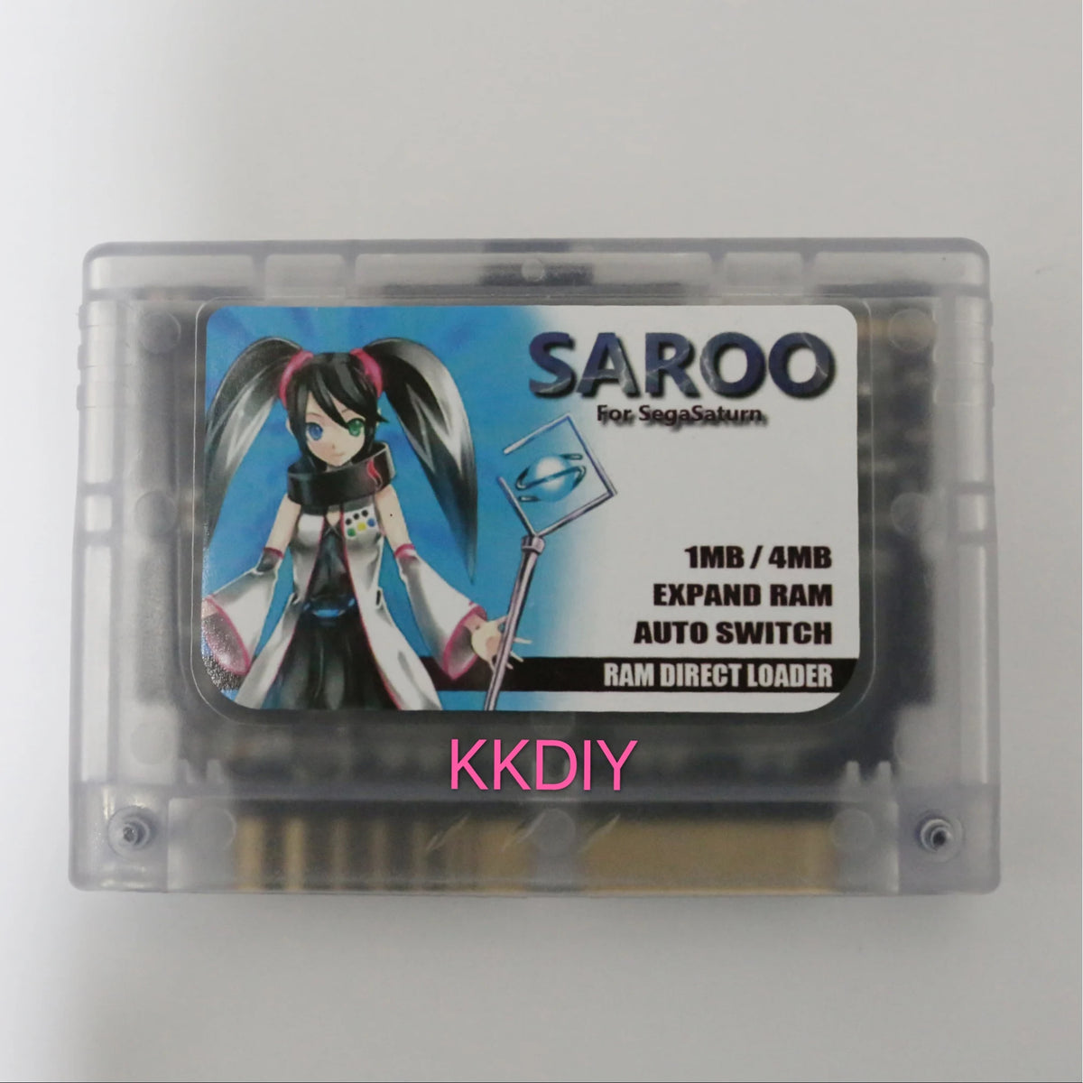 SAROO Everdrive Cartridge for Sega Saturn, 1MB/4MB RAM