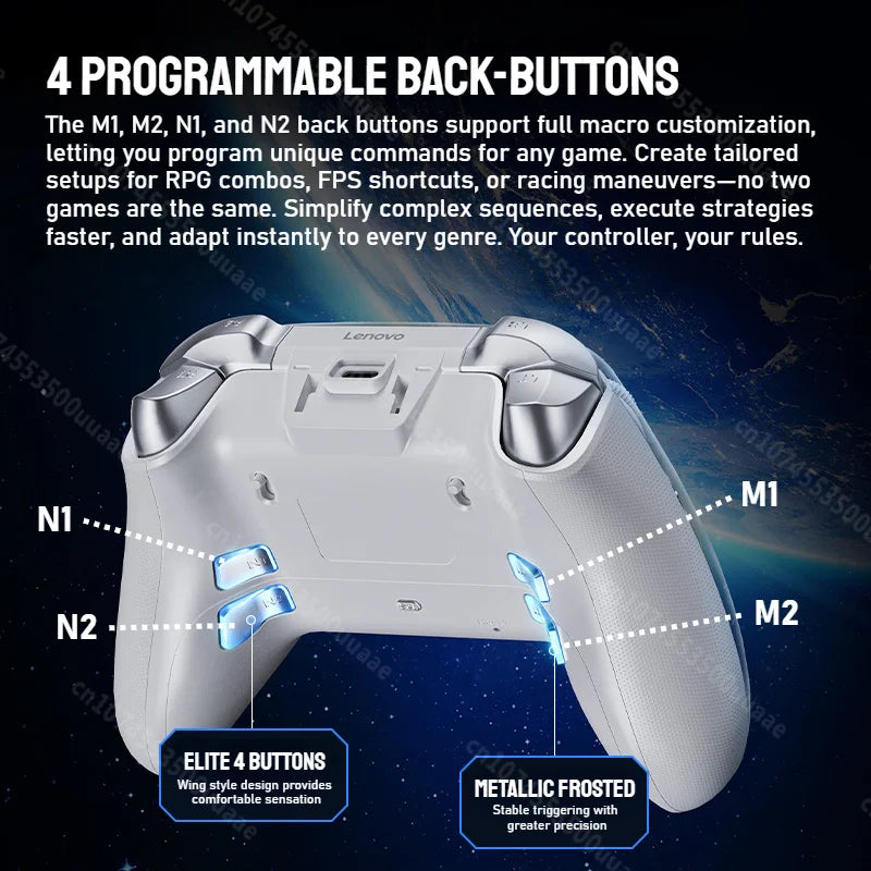 Lenovo X01 Smart Screen Wireless Gamepad, Dual Hall Joystick