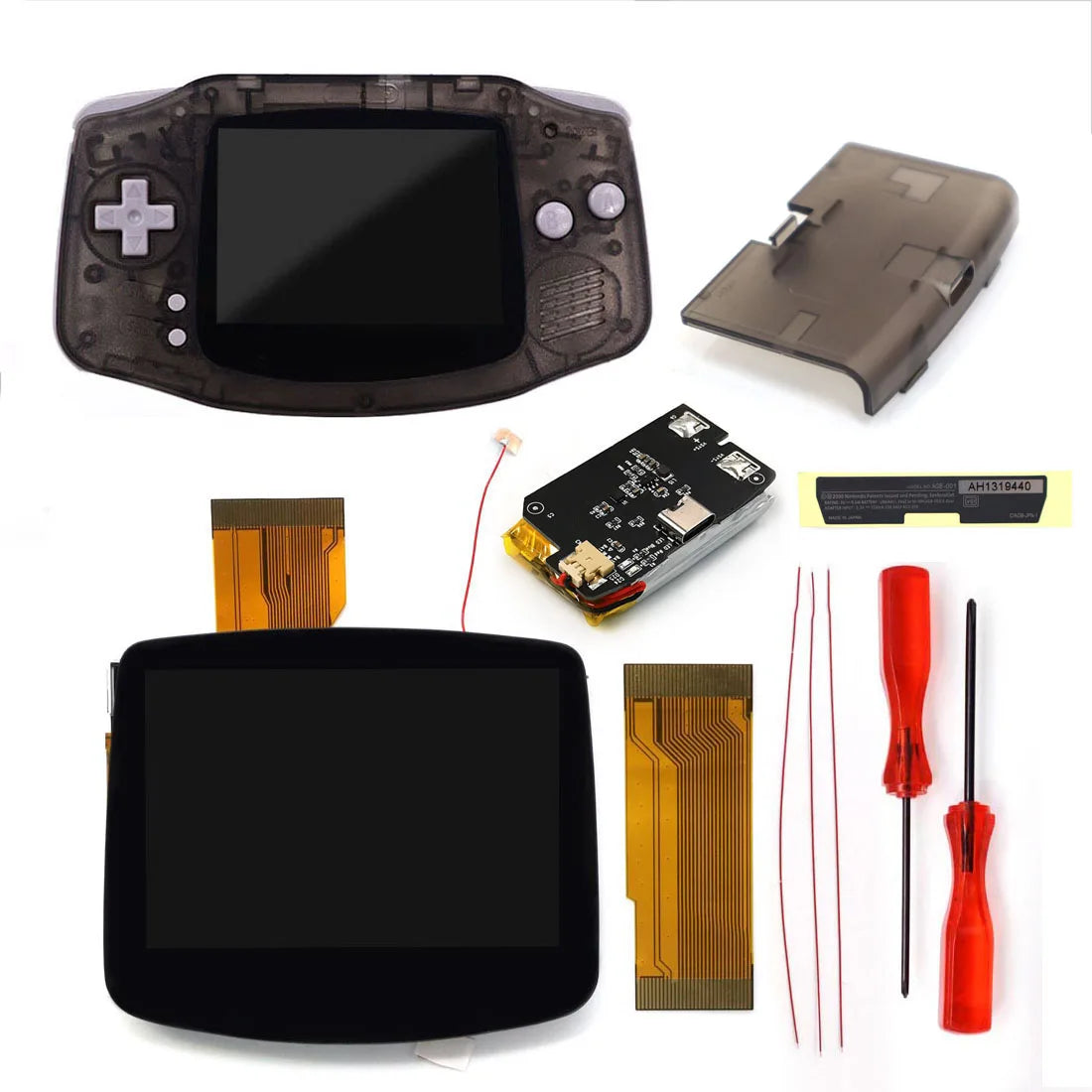 Hispeedido GBA 3.0-Inch V5 Laminated IPS Screen Kit, Type-C