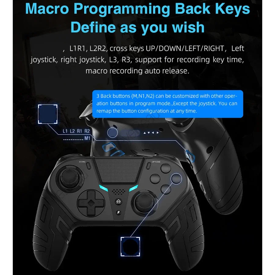 Wireless Controller for PS4, PS3, Android, PC and iOS