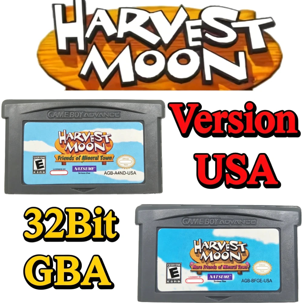 Summon Night Swordcraft Story 1 and 2 2PCS ATLUS GBA Cartridge USA Version Retro Video Game Card for GBA GBA SP NDS NDSL Console