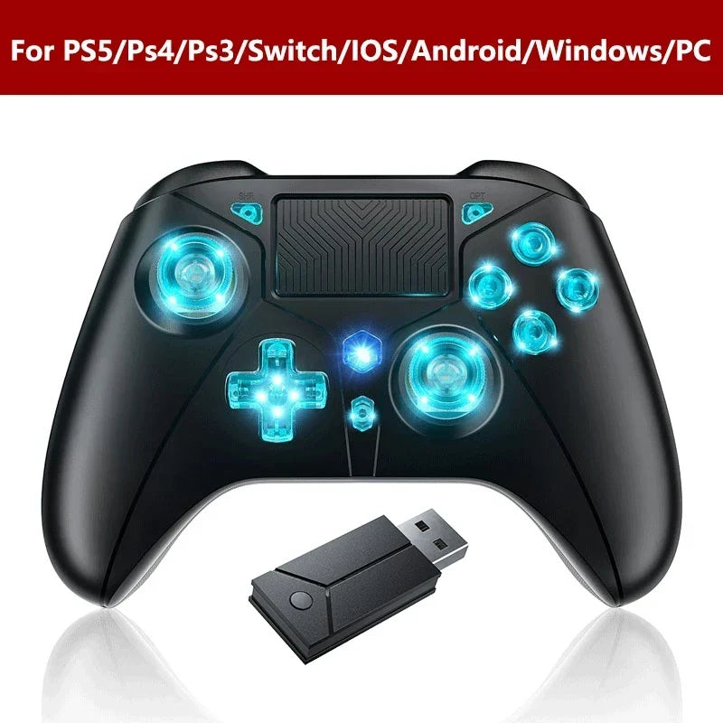 Wireless Controller for PS5 with Dual Motor, Touchpad, Turbo