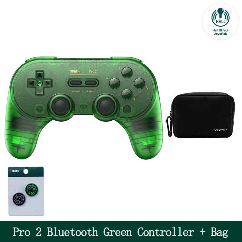 8BitDo Pro 2 Bluetooth Gamepad with Hall for Switch, PC, Android