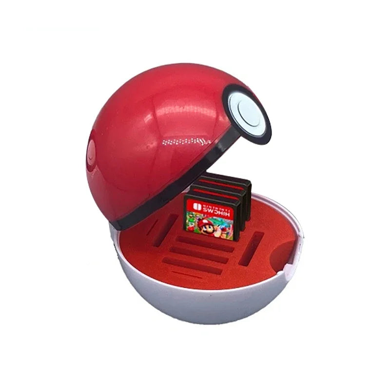 Pokemon Poke Ball Switch OLED Game Card Box Organizer