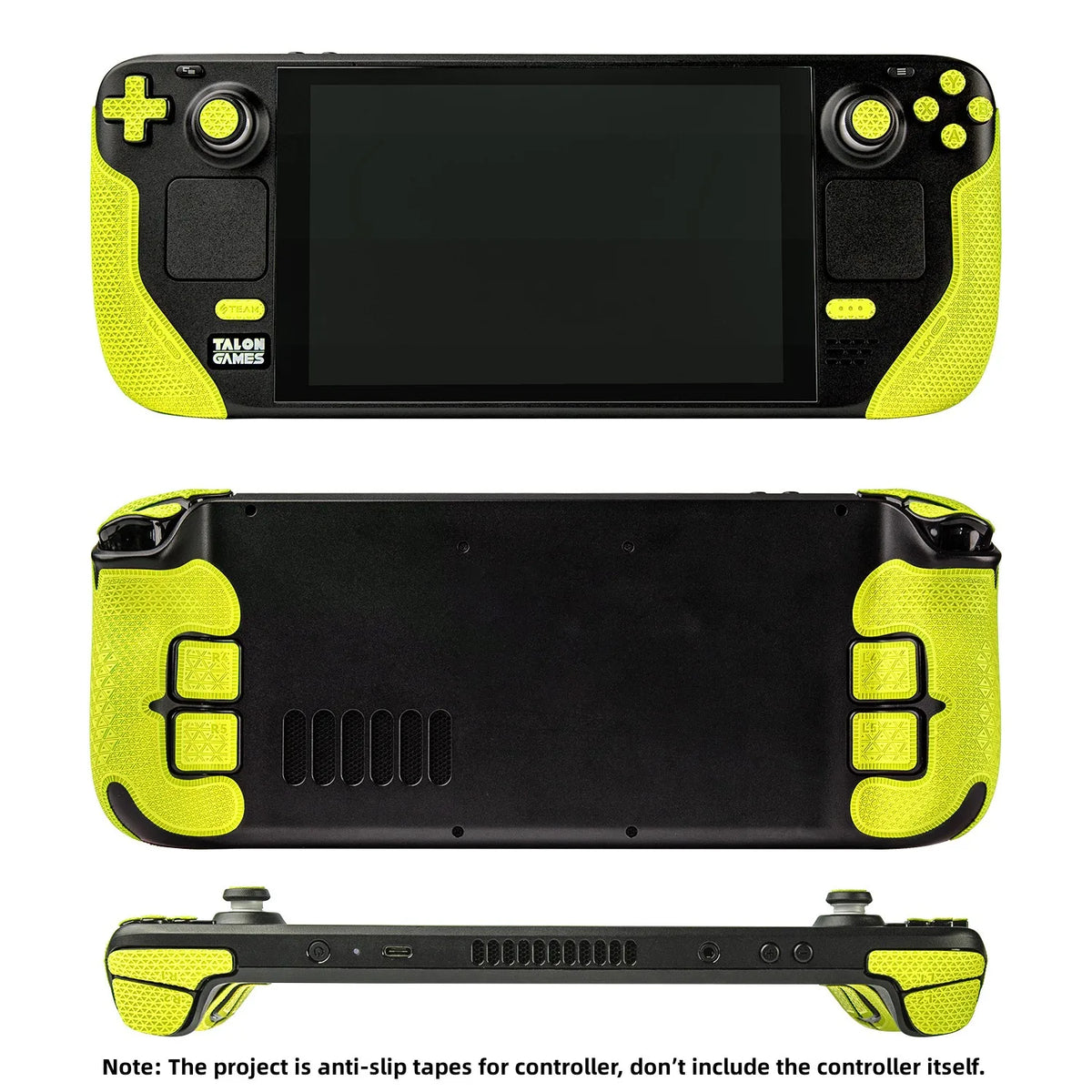 TALONGAMES Grip Tape for Steam Deck OLED, Anti-Slip, Yellow
