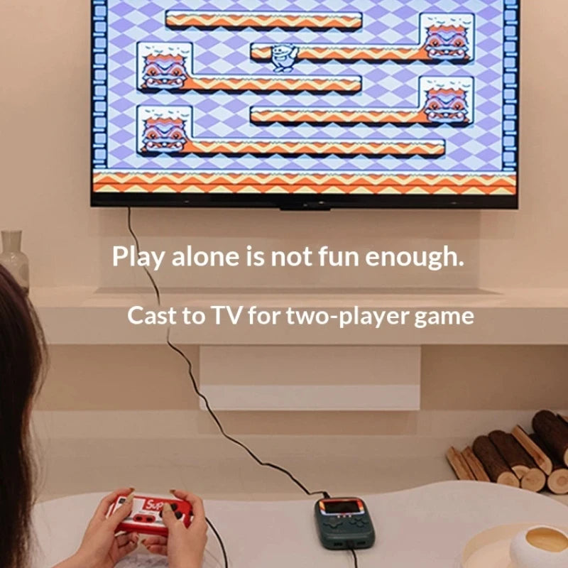 Retro Handheld Game Console with 10000mAh Power Bank, 500 Games