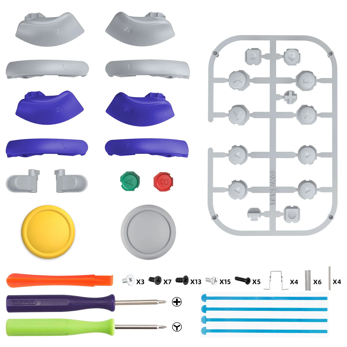 eXtremeRate for Nintendo Switch 2 Joy-Con 2 DIY Full Button Set
