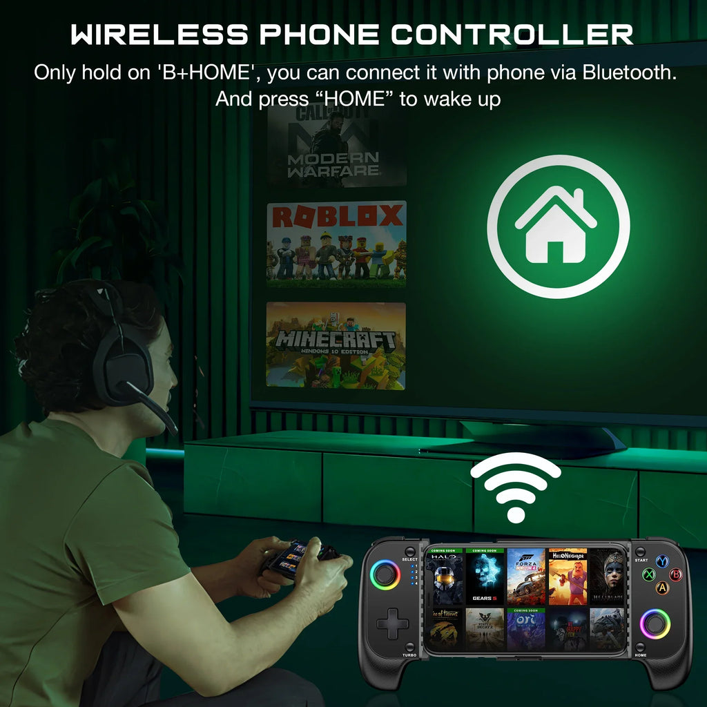 BEBONCOOL Telescopic Bluetooth Game Controller for Android iPhone