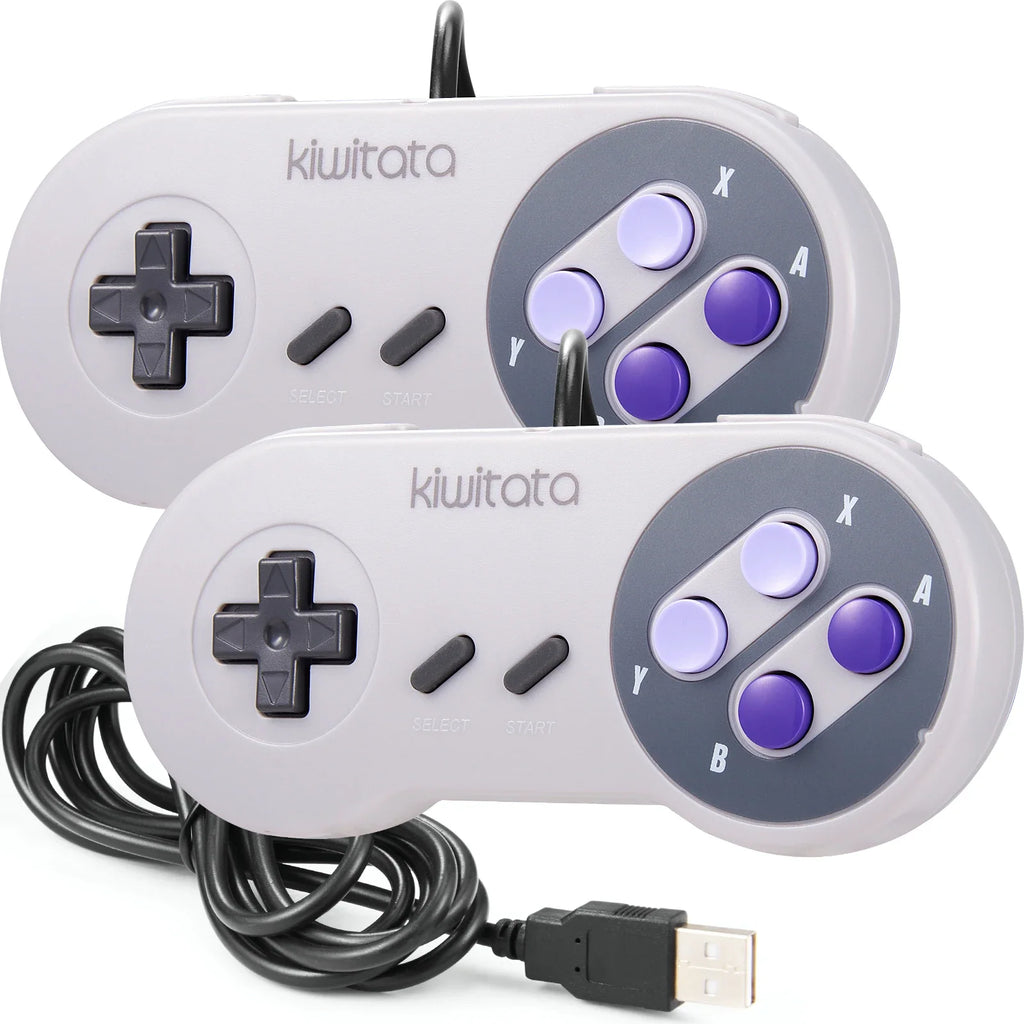 USB Wired SNES-Style Gamepad for Windows PC, Mac, Raspberry Pi
