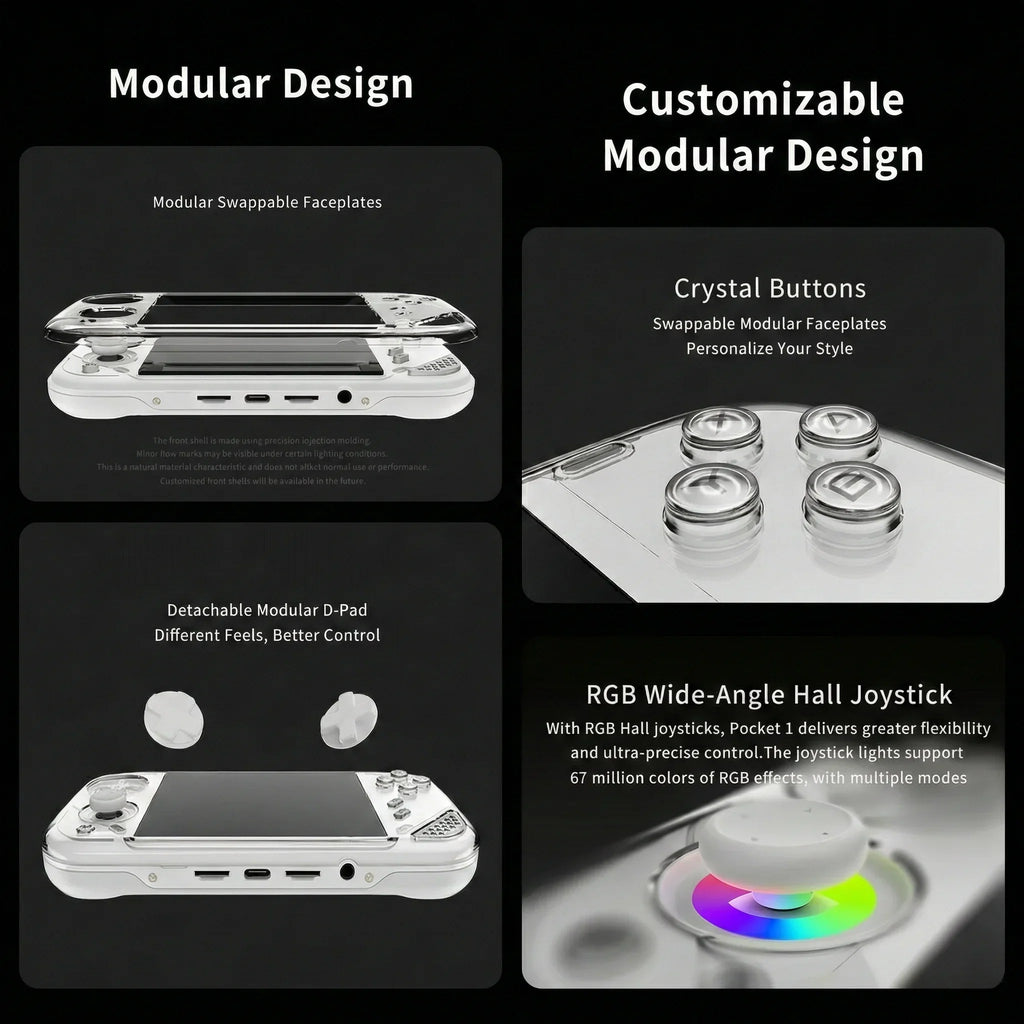 MINILOONG POCKET 1 Handheld Game Console 4'' IPS Screen HD Output Open Source Systems OTA Upgrades LOONG OS New Console POCKET1