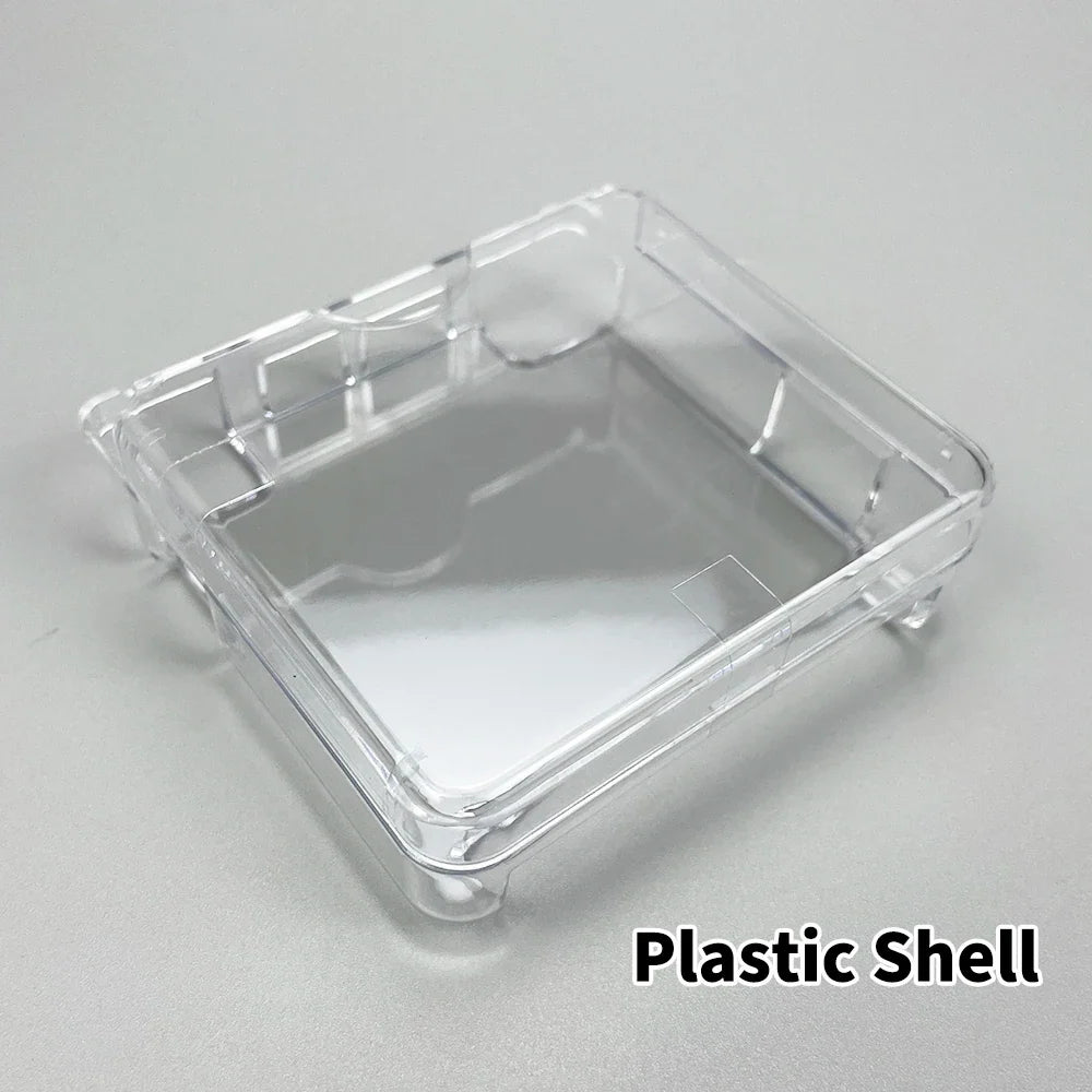 Clear Protective Cover Case Hard Shell Housing For GBA SP Game Console Crystal Cover Case TPU Shell Screen Protector Film
