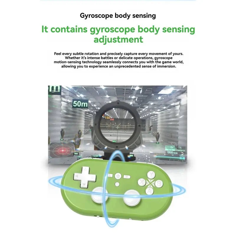 Q37Pro Mini Wireless Gamepad with Dual Hall Effect Joysticks