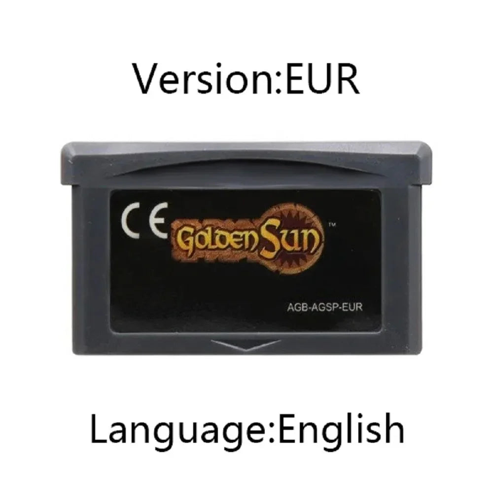 Golden Sun GBA Cartridge, The Lost Age and Game Selections