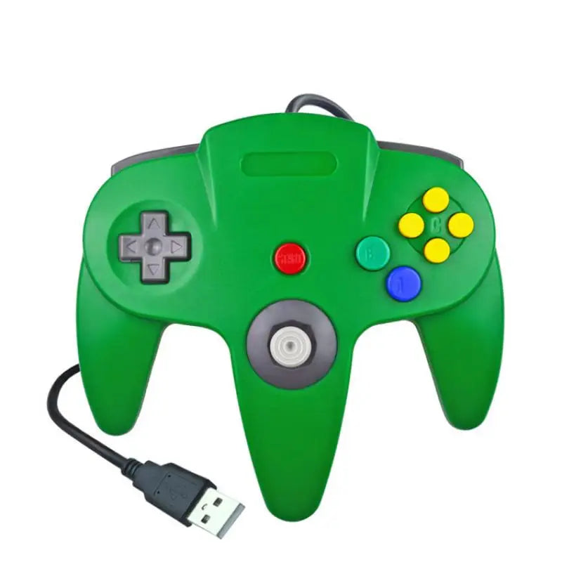 USB Wired N64 Controller Gamepad for PC & Mac, Classic Joystick