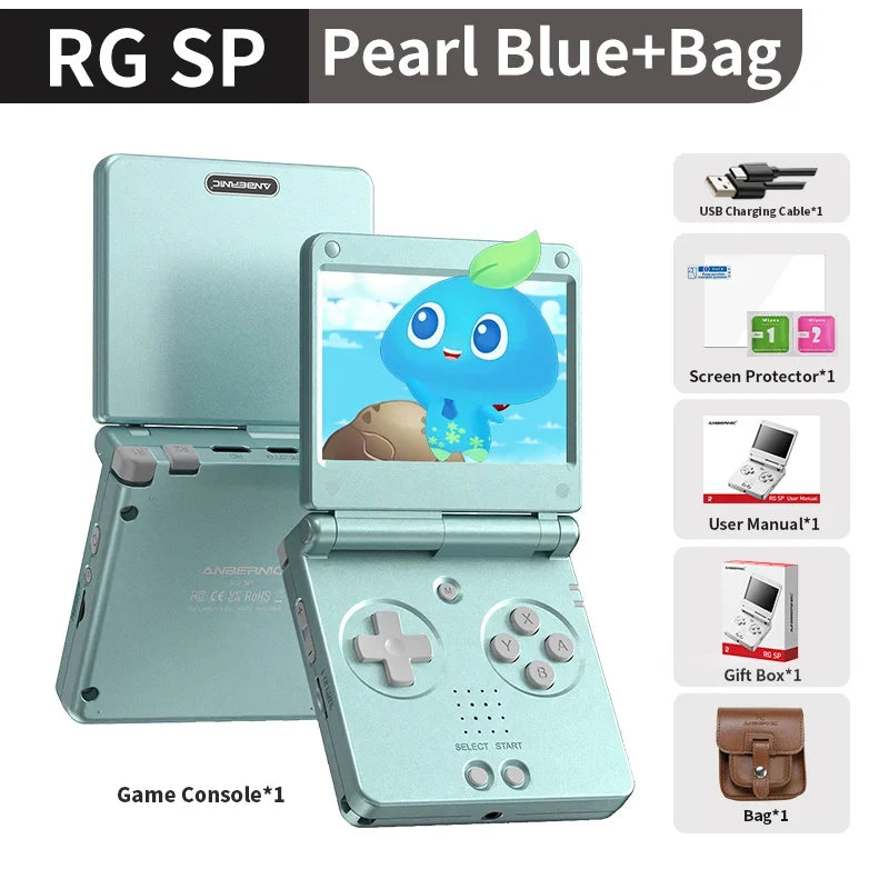 Anbernic RG SP Flip Handheld Game Console, 3.4-Inch IPS, 3300mAh