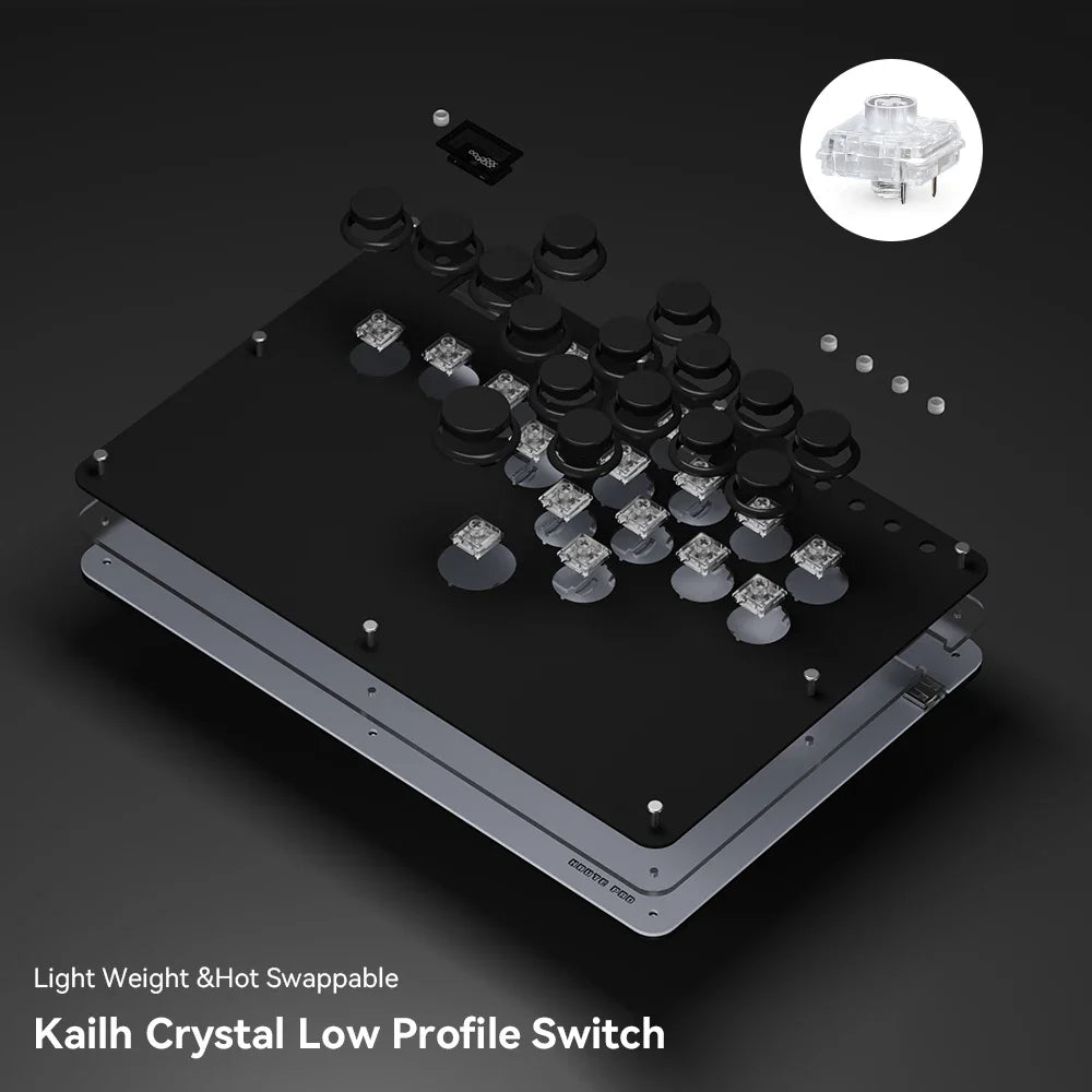 Haute42 Joystick Arcade Leverless Controller Hitbox Fightstick For PC/ Ps4 / Ps5/Steam Fight Stick Arcade Hitbox Controller