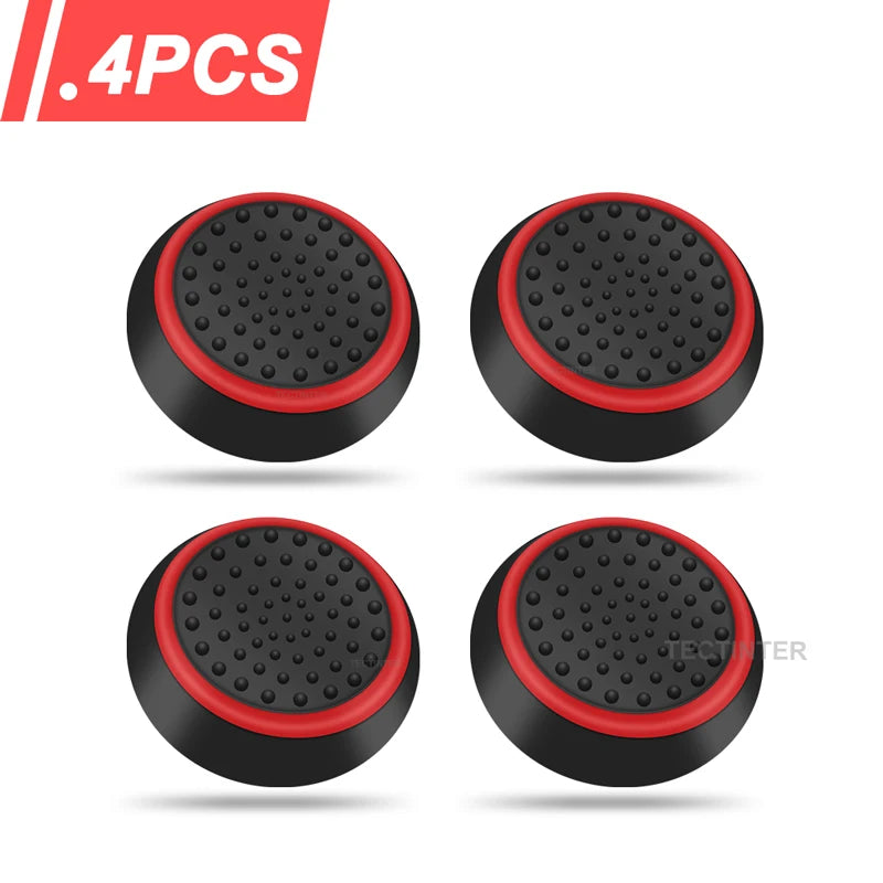 4Pcs Silicone Thumbstick Caps for PS5 PS4 PS3 Switch 2 Xbox