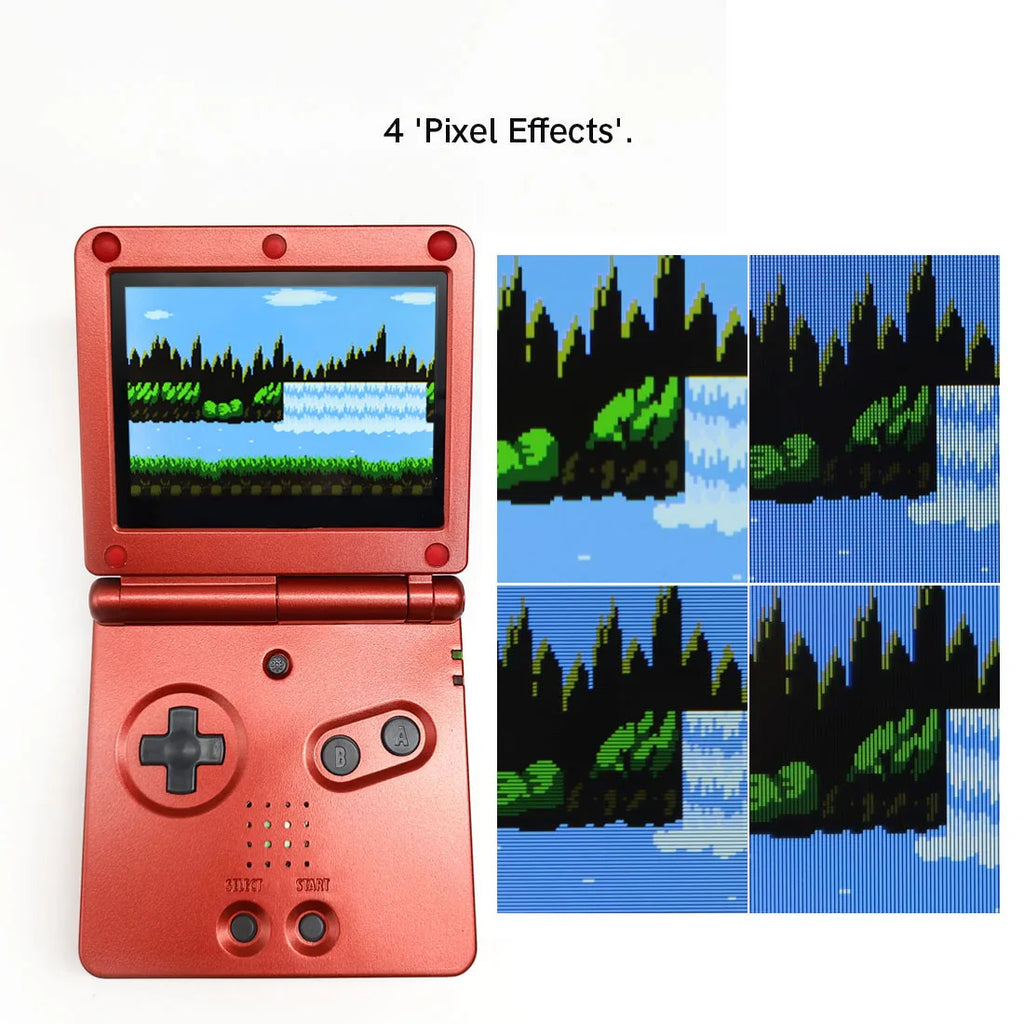 GBA SP V5 3.0 Inch Laminated IPS Drop-in Screen Kit with OSD