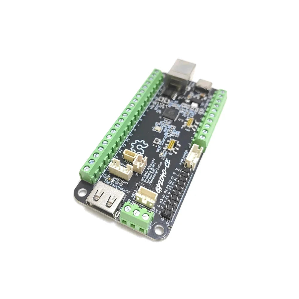 GP2040 Advanced Breakout Board USB Passthrough Fighting Board for Arcade Hit box DIY Fighting Stick Work For PC PS4