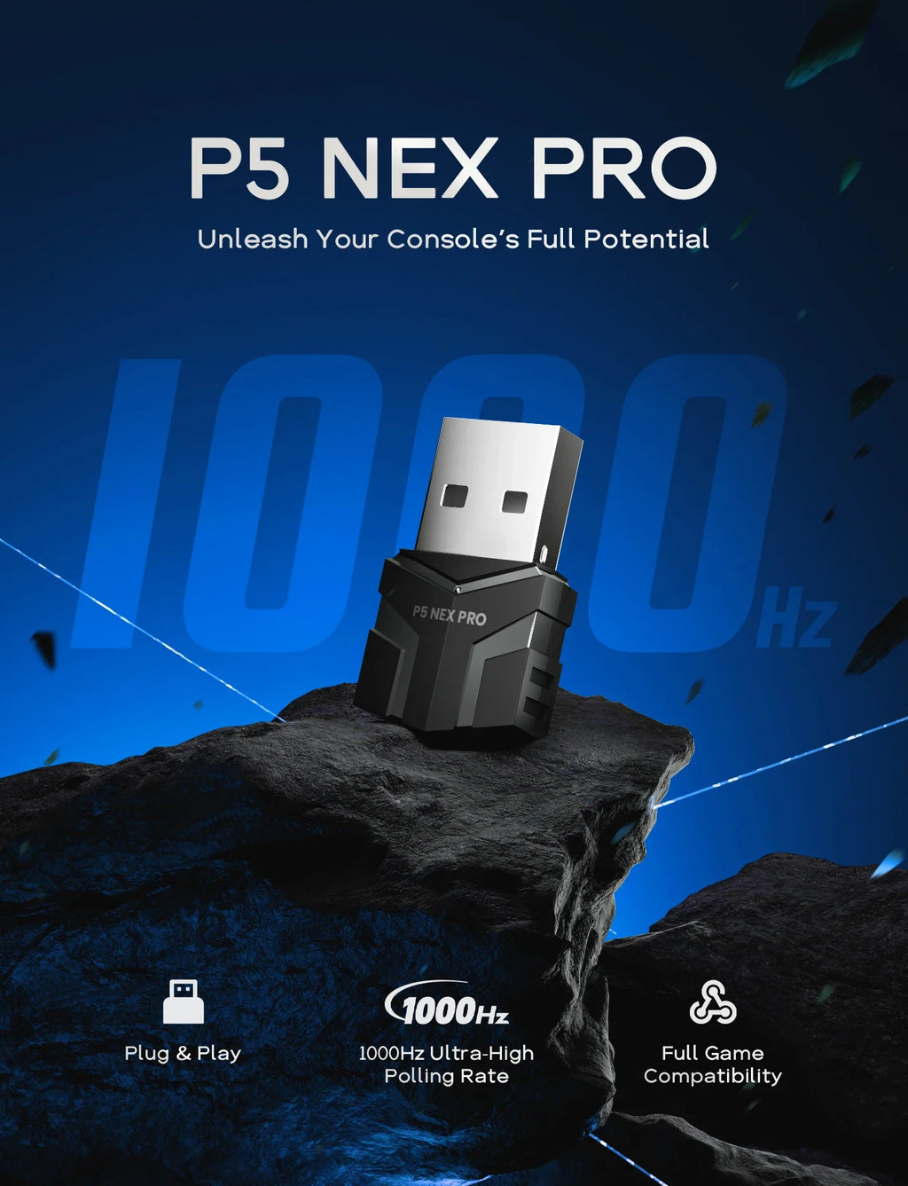 P5 NEX PRO Applicable PS5 Game Dongle Keyboard-Mouse Converter Raspberry Pi Hitbox Adapter PS5 Game Activator