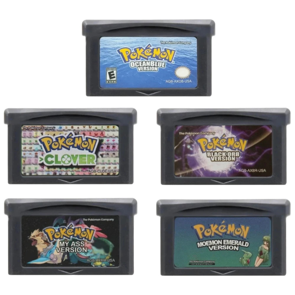 Pokémon GBA Reproduction Cartridge, 21 Fan-Made Game Styles