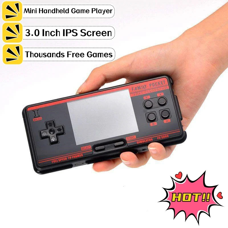 FC3000 V2 Handheld Console with 5000+ Games and IPS Screen