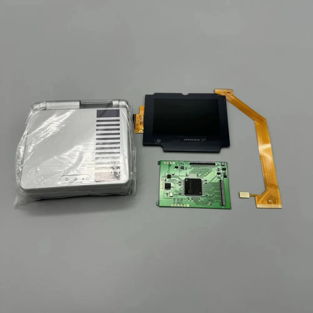 2026 New GBASP IPS LCD 2.9" IPS High Brightness LCD and Shell Kit for Gameboy Advance SP