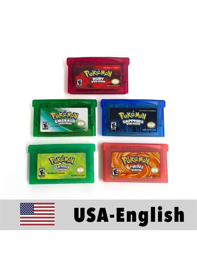 GBA 5-in-1 Cartridge: Ruby, FireRed, Emerald, LeafGreen, Sapphire