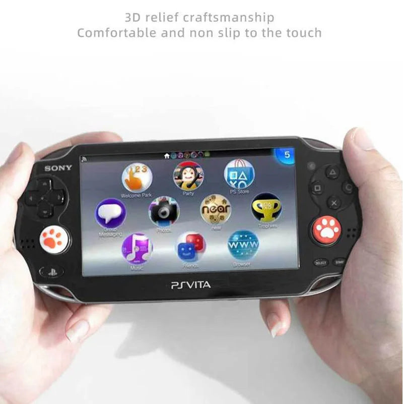 4pcs Silicone Soft Thumb Stick Grip Cap Joystick Cover For Sony PlayStation Psvita PS Vita PSV 1000 Fat/2000 Slim Protector Case