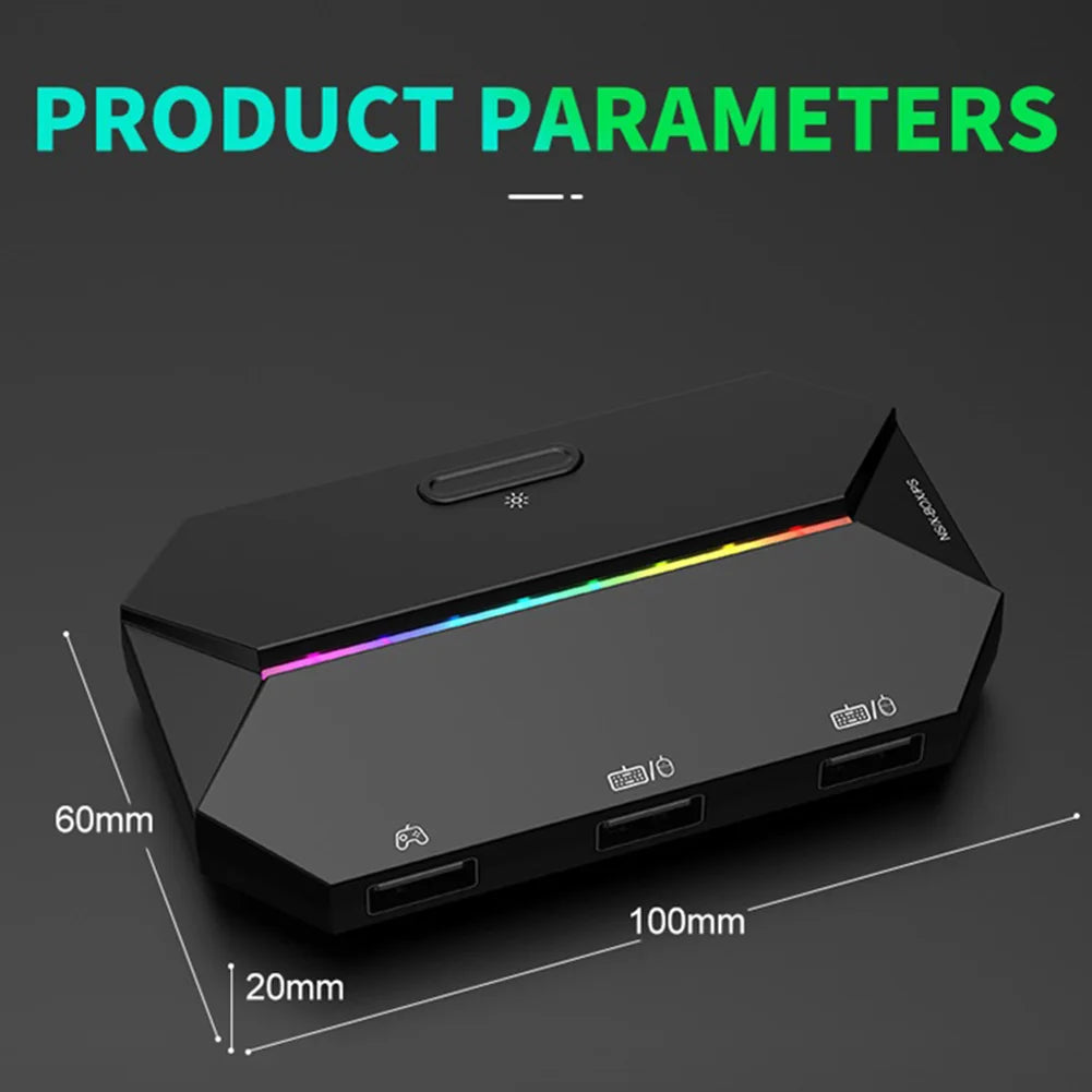 G6L for Nintendo Switch, Xbox One, PS4, PS3 Keyboard Mouse Converter