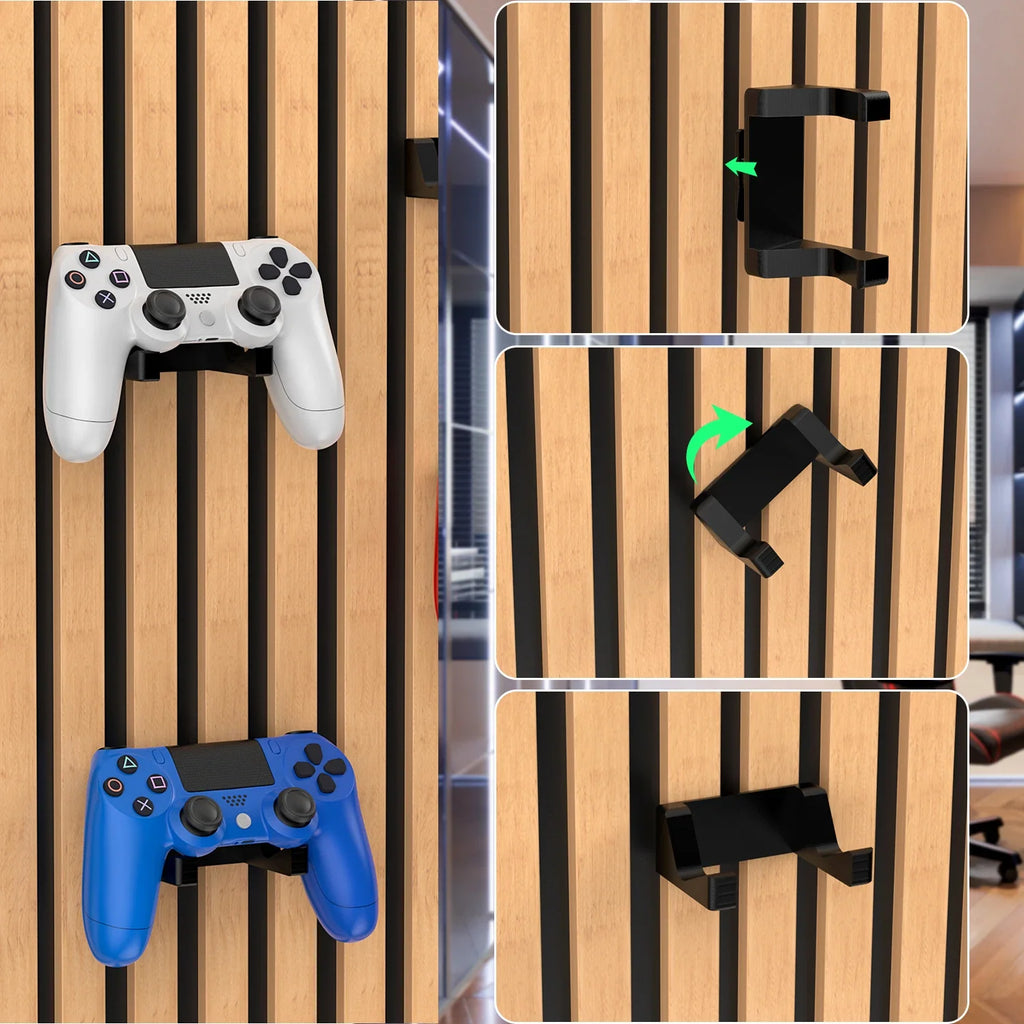 PS5/Xbox/Switch Controller Holder, No-Drill Acoustic Panel
