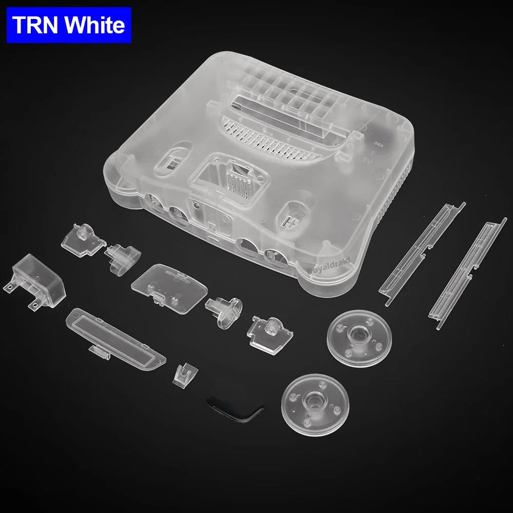 N64 Replacement Housing Shell for Nintendo 64, Transparent Case