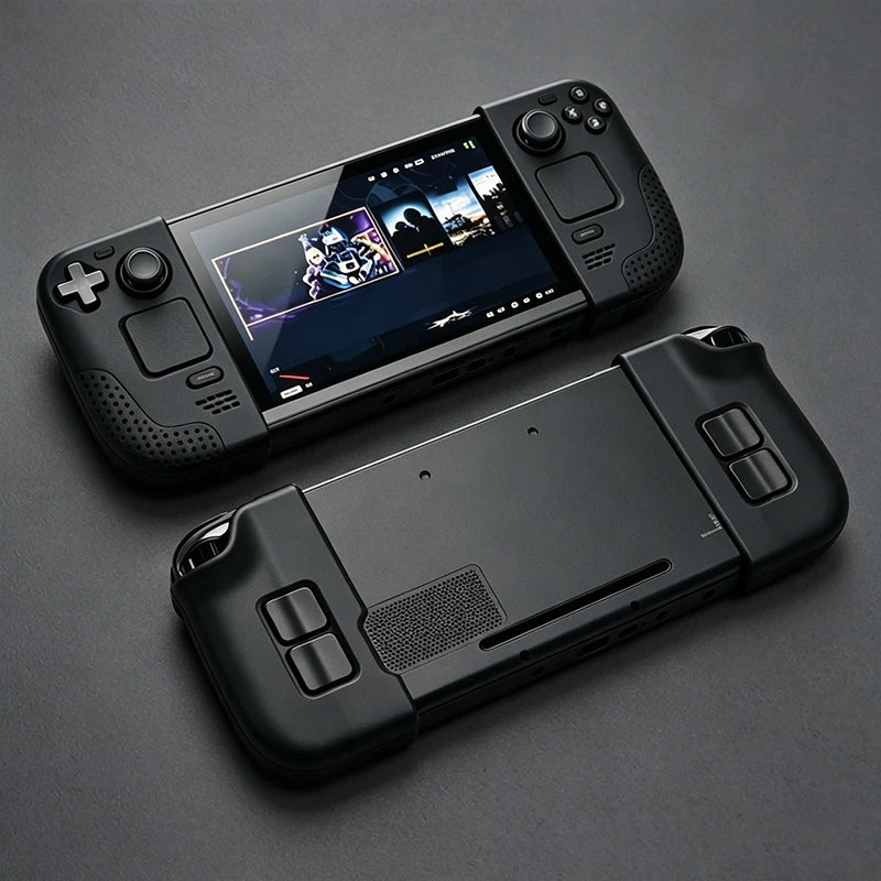 Split Silicone Case for Steam Deck, Anti-Slip Dustproof