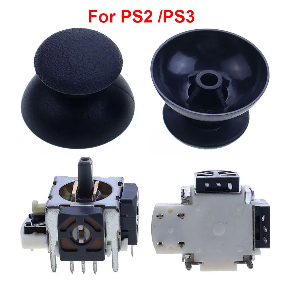For PS2 PS3 PS4 Pro PS5 3D Analog Joystick Sensor Module Replacement For Switch Pro NGC Xbox 360 One Controller Thumb Stick Caps