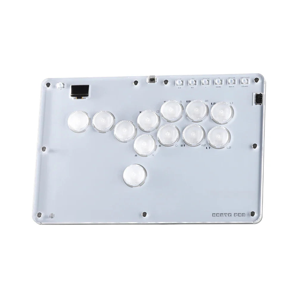 Haute42 Arcade Joystick Hitbox Leverless Controller Arcade Fighting Game Hitbox For PC /PS3/Ps4 /Switch Mini Arcade FightStick
