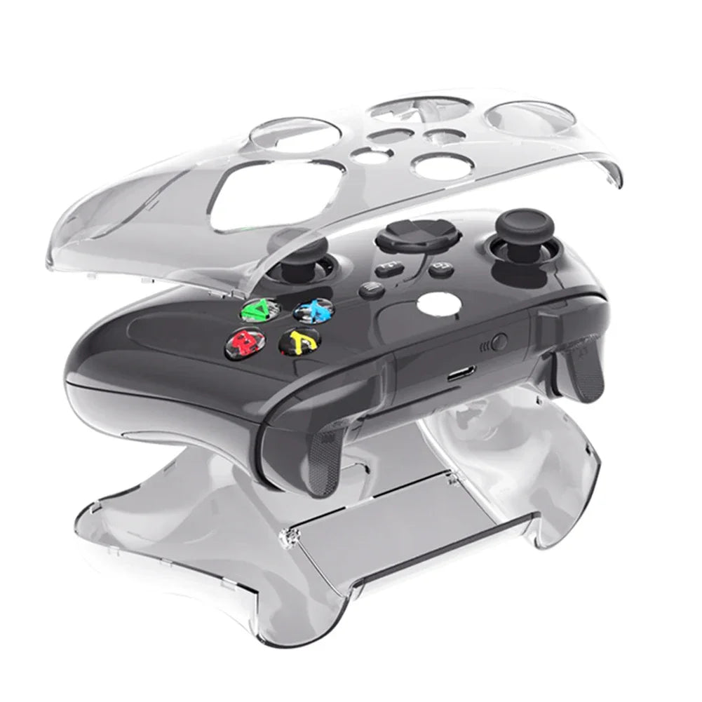 Transparent Hard Case for Xbox Series X/S Controller, Anti-Slip