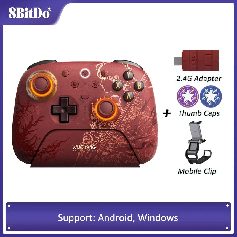 8BitDo Ultimate 2 WUCHANG Controller, TMR Sticks, Charging Dock