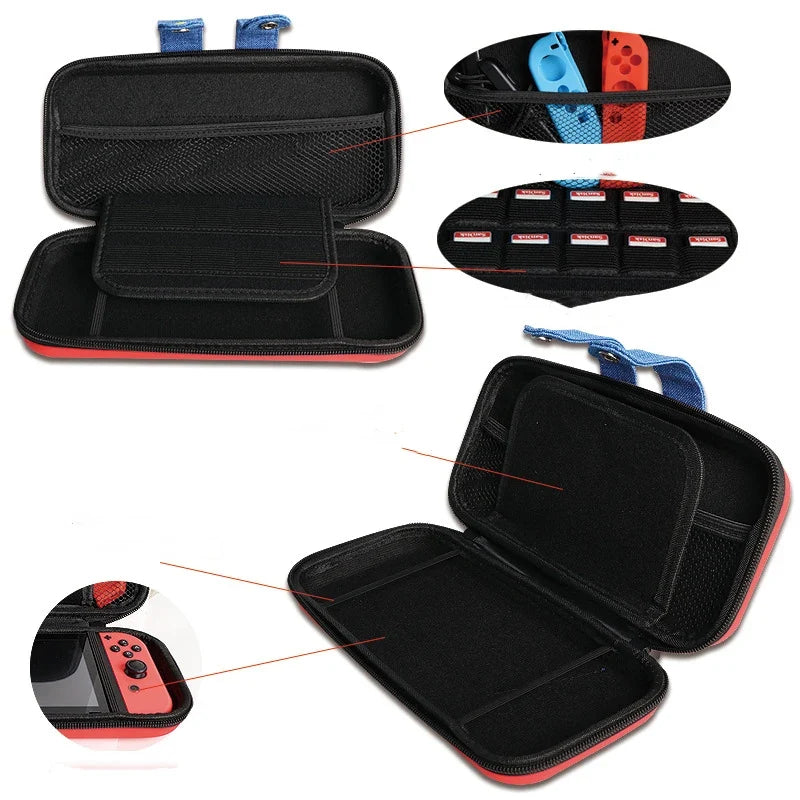HUASUNWAY Carrying Case for Switch OLED, Portable Nylon Bag