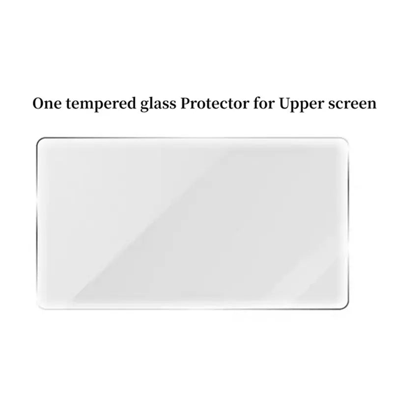 A42T-For Ayn Thor Dual Screen Tempered Glass Film+ Thick Comfort Grip Ergonomic Design Screen Protector