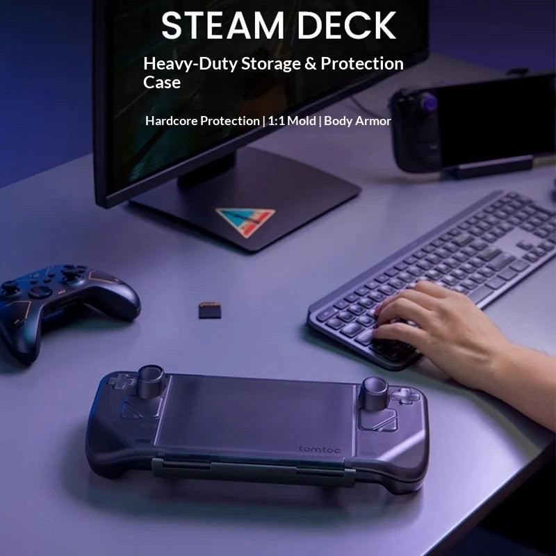 Tomtoc Steam Deck protective case game console storage bag Steam Deck OLED protective joystick SD handheld storage accessory G12