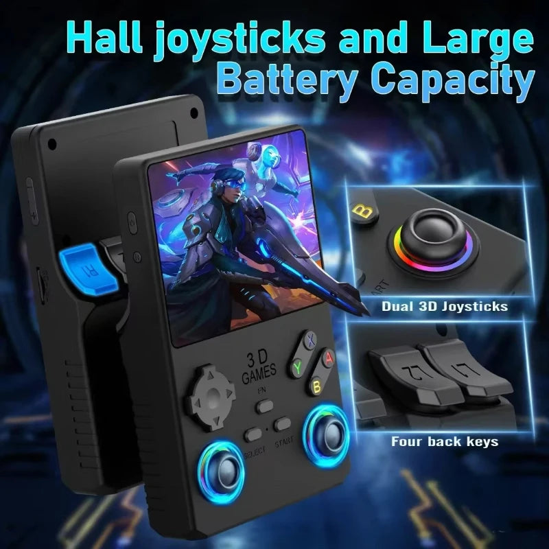 POWKIDDY R36S V40 Pro Handheld Console 3.5-Inch, 35000 Games
