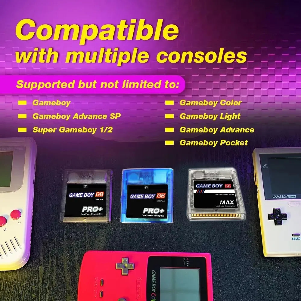 Ever Cartdrive Game Cartridge for GB/GBC/GBA, 4,000+ Games