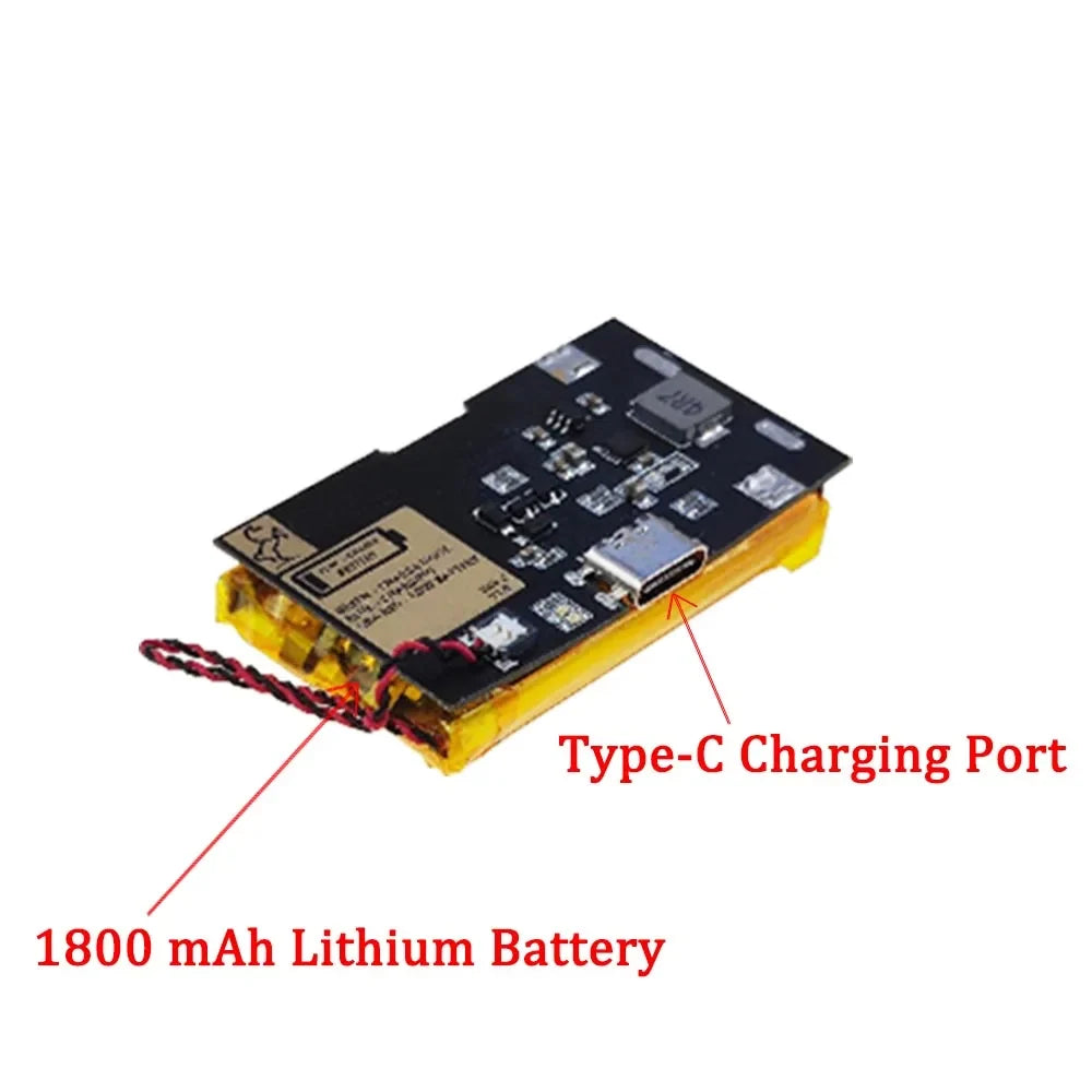 1800mAh Lithium Battery for GBA IPS V3 LCD Kits with Shell Cover