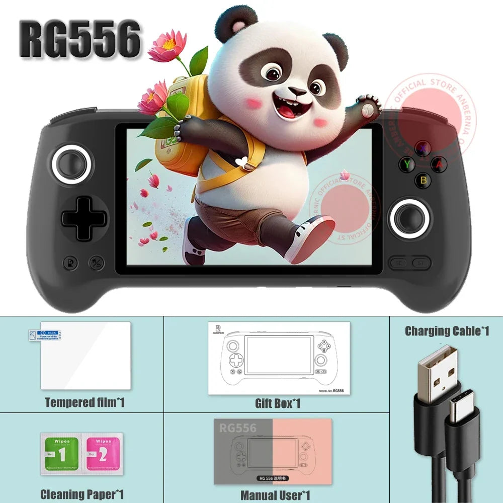 ANBERNIC RG556 Handheld Console 5.48-Inch AMOLED Android 13
