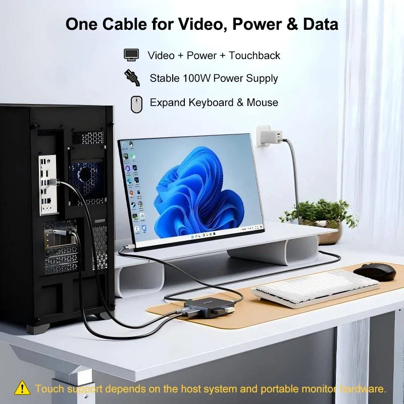 HDMI to USB-C Adapter for Steam Deck, 4K 60Hz, 2K 120Hz