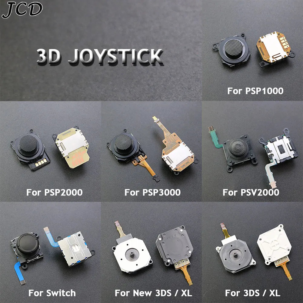 JCD 1piece 3D Analog Sensor Stick Joystick for PSP 1000 2000 3000  PSV2000 for Switch Joycon For 2DS 3DS XL LL New 3DS XL LL