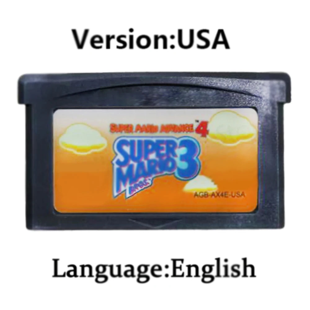 EUR Version GBA Game Cartridge 32 Bit Video Game Console Card Series Super  Wario Land4