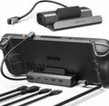 Upgraded Docking Station 4K@60Hz for Steam Deck OLED/ROG Ally X/Legion Go/MSI Claw, 5-in-1 Steam Deck Dock with HDMI 2.1