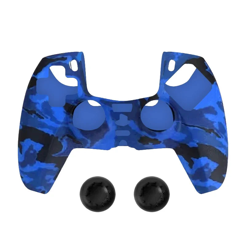 DATA FORG Camouflage Silicone Grip Cover for PS5 Controller, Anti-Slip Protective Skin Game Controller Accessories